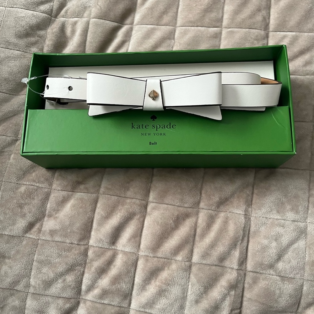 Kate Spade White Bow Belt